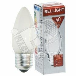 Фото №2 Лампа накаливания декоративная ДСМТ 40Вт 230В Е27 (cвеча матовая) цветная упаковка