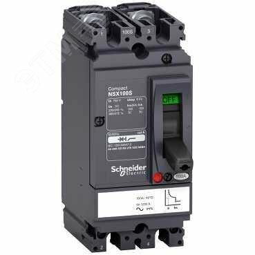 Фото №6 Выключатель автоматический двухполюсный NSX100N 50A AC/DC (LV438617)