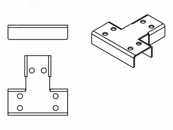 Фото №2 Накладка Т - образная (секция - секция - секция) (PSGRM003)
