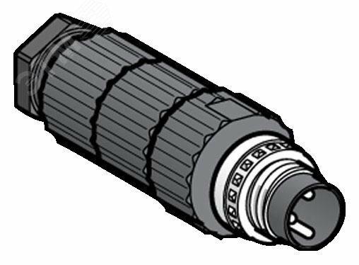 Фото №4 Разъем прямой М8 3пина (XZCC8MDM30V)