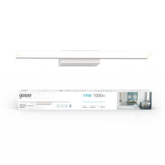 Фото №4 Светильник светодиодный настенный ДПБ-14 Вт 910 Лм 200-240 В 605 мм LED акцентный BR012 Melissa Gauss (BR012)