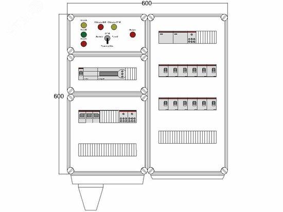 Фото №2 Щит управления электрообогревом DEVIBOX HR 12x4400 D850 (в комплекте с терморегулятором) (DBR032)