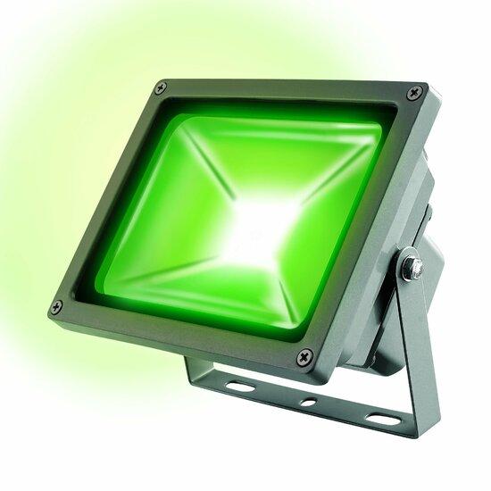 Фото №2 ULF-S01-30W/GREEN IP65 110-240В Прожектор светодиодный. Зеленый свет. Корпус серый. Упаковка картон. TM Uniel. (ULFS0130WGREENIP65)