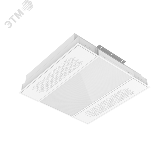 Фото №2 Светильник светодиодный ДПО-30Вт IP40 3000Лм 4000К бактерицидный UV EM белый рас-ль призма (V1-C0-0UV70-20PRA-4003040)