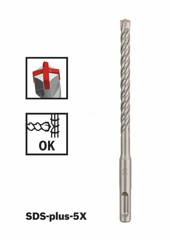 Фото №2 Бур SDS-plus-5X 6.5x100x160мм (2.608.833.782)