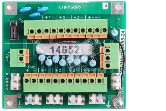 Фото №2 Модуль УЗ-3Ш-1RS485-24 грозозащита (УЗ-3Ш-1RS485-24)