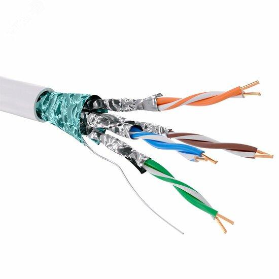 Фото №2 Витая пара CAT 6 F/FTP нг(А)-HF бухта 305м белый