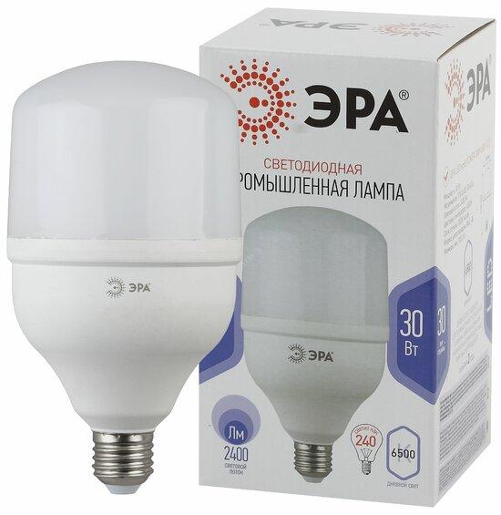 Фото №2 Лампа светодиодная LED POWER T100-30W-6500-E27  (диод, колокол, 30Вт, хол, E27) (20/420) ЭРА (Б0048504)