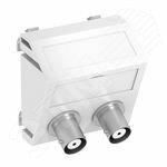 Фото №2 Мультимедийная рамка Audio-BNC Modul45 (черный) (MTS-2BC F SWGR1)