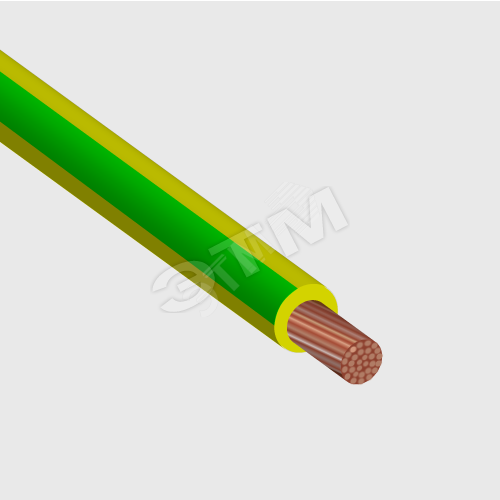 Фото №2 Провод силовой ПуВнг(А)-LS 1х240 зелено- желтый