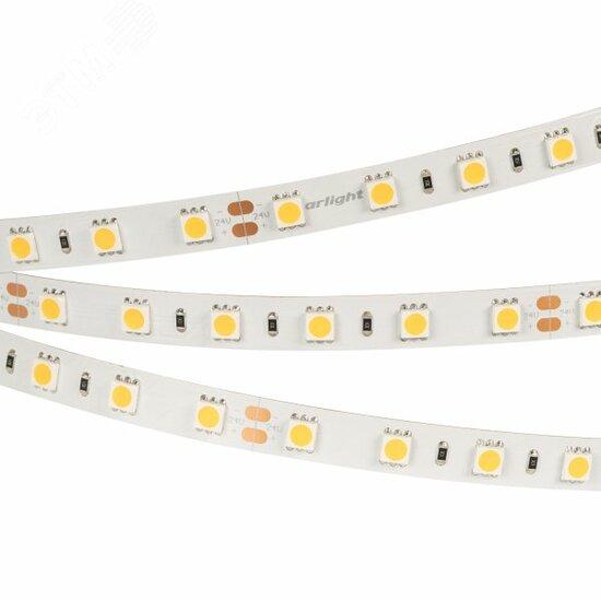 Фото №2 Лента RT 2-5000 24V Warm2400 2x (5060, 300 LED, LUX) (Arlight, 14.4 Вт/м, IP20)