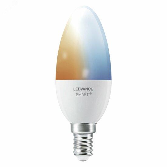 Фото №2 Лампа светодиодная диммируемая LEDVANCE SMART+ свеча, 5Вт (замена 40 Вт), 2700&6500К (4058075485235)