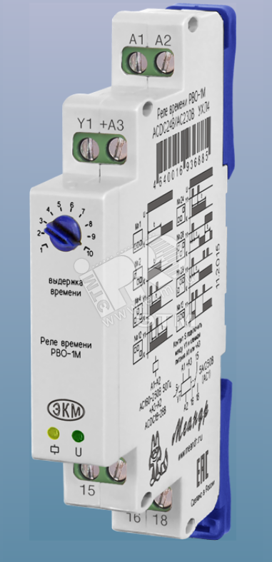 Фото №2 Реле времени РВО-1М АСDС24/AC230 В УХЛ4 (4640016936885)