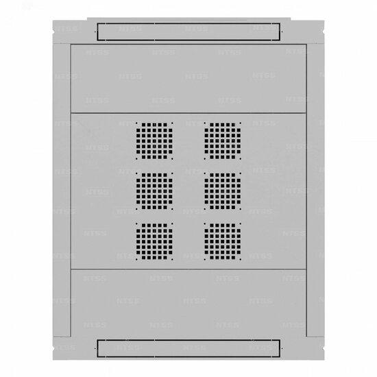 Фото №5 Шкаф напольный  телекоммуникационный NTSS RS 42U 800х1000мм, 4 профиля 19, двери перфорированная и перфорированная, регулируемые опоры, боковые стенки съемные, разобранный, серый RAL 7035 (NTSS-RSP42U80100PD/PD)