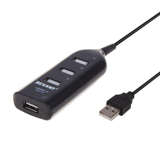 Фото №2 Разветвитель USB 2.0 на 4 порта (etm18-4105)