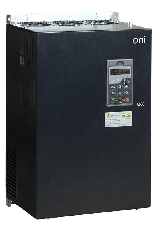 Фото №2 Преобразователь частоты A650 380В 3Ф 22kW 45А ONI (A650-33E22T)