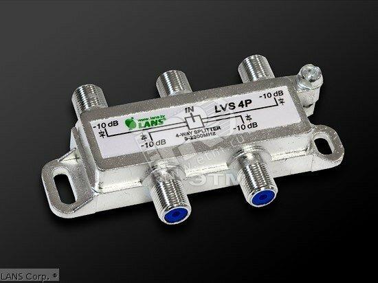 Фото №2 Делитель на 4 с проходом питания (5-2300 МГц) (LVS-4P)