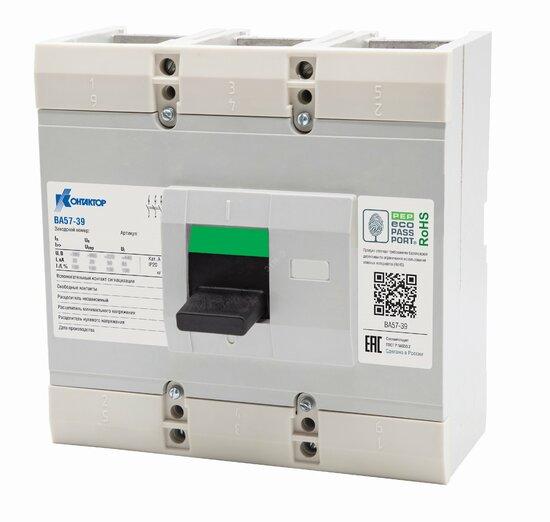 Фото №2 Выключатель автоматический ВА57-39-341810-400А-660/380AC-2500А-НР400AC-3З4Р (L630-0932)