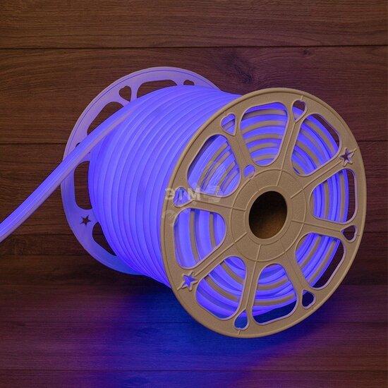 Фото №2 Гибкий неон профессиональный LED SMD, форма – D, 16х16 мм, синий, 120 LED/м, бухта 50 м (131-083)