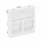 Фото №2 Корпус компьютерной розетки Modul45 тип OBO (прямой) 45x45 мм (белый) (DTG-2RM RW1)