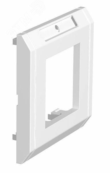 Фото №2 Рамка одинарная с полем для маркировки 86x86 мм (белый) (ADR-45 1 RW)