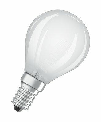 Фото №2 Лампа светодиодная филаментная Parathom Retrofit CLP 4W (замена40Вт), теплый белый свет, E14, матовая колба Osram (4052899959323)