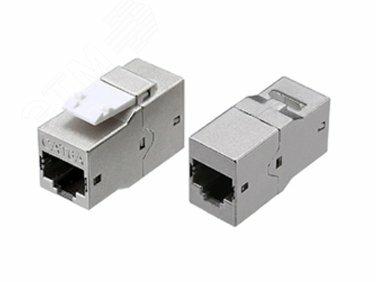 Фото №2 Адаптер CA2-KJ-C6A-SH-BK проходной (coupler) RJ-45(8P8C) формата Keystone Jack (CA2-KJ-C6A-SH-BK)