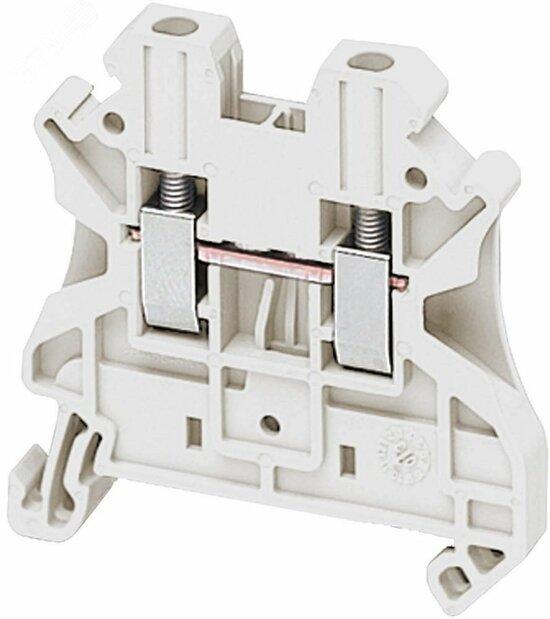 Фото №5 Клеммник винтовой проходной 2.5мм.кв 2 точки подключения (NSYTRV22WH)