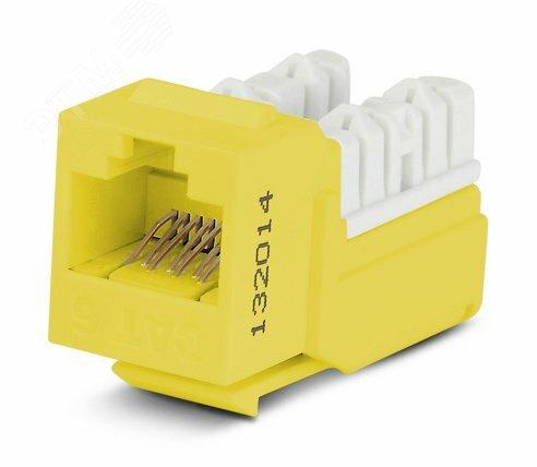 Фото №2 Вставка KJNE-8P8C-C6-90-YL Keystone Jack RJ-45(8P8C)кат 6110 IDC желтая (KJNE-8P8C-C6-90-YL)