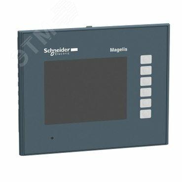 Фото №14 Терминал сенсорный цветной 3.5 дюйм. TFT 6 кнопок 1 RJ45 RS232/485 Ethernet TCP/IP 96Mб/512Кб (HMIGTO1310)