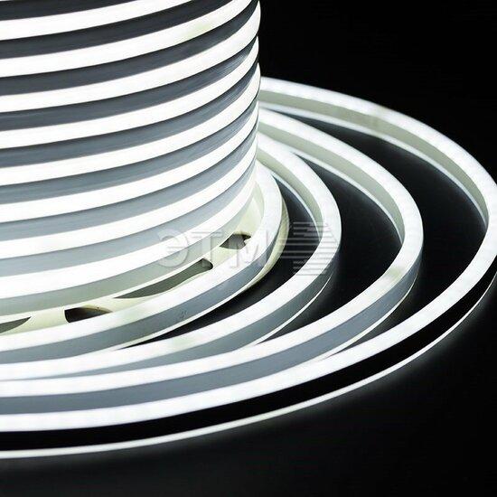 Фото №2 Гибкий Неон профессиональный LED SMD, компактный 7х12мм, двухсторонний, белый, 120 LED/м, бухта 100м (131-065)