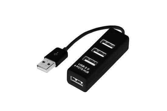 Фото №2 Разветвитель USB на 4 порта черный (etm18-4103)