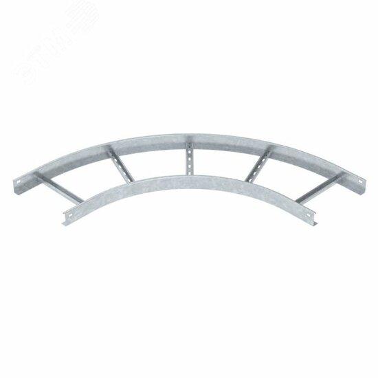 Фото №2 Угловая секция 90° лестничного лотка 60х300 мм R=500 мм (LB 90 630 R5 FT)