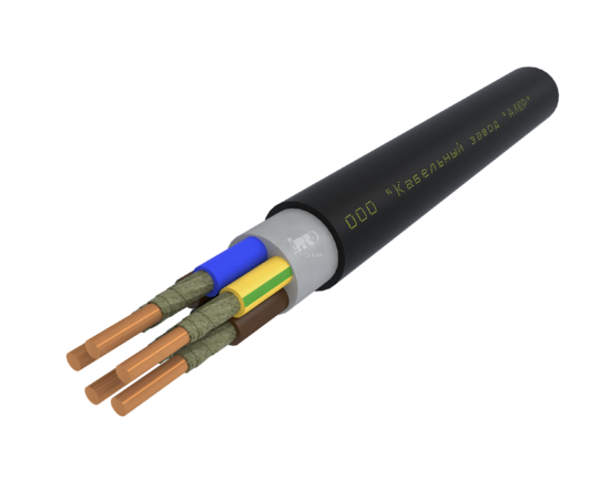 Фото №2 Кабель силовой ВВГнг(А)-FRLSLTx 5х4 ок(N.PE)-0.66 черный бухта