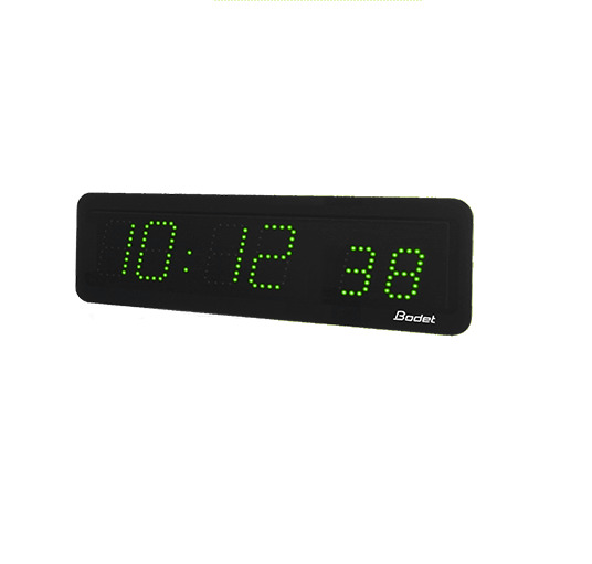 Фото №2 Часы цифровые STYLE II 7S (часы/минуты/секунды), высота цифр 7 см, зеленый цвет, NTP - Wi-Fi, 230В (946В82)