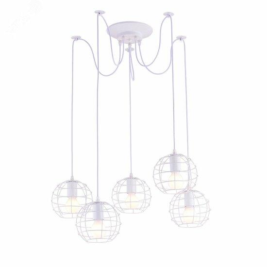 Фото №2 Люстра Arte Lamp SPIDER A1110SP-5WH (A1110SP-5WH)