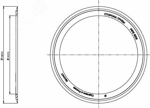 Фото №3 Кольцо резиновое уплотнительное для двустенной трубы D160мм(Новосибирск) (016160)