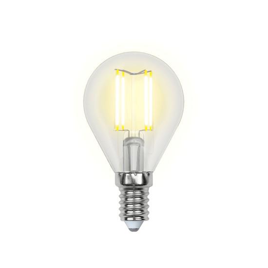 Фото №2 Лампа светодиодная LED 5вт 200-250В шар диммируемый 450Лм Е14 4000К Uniel Air филамент (UL-00002870)