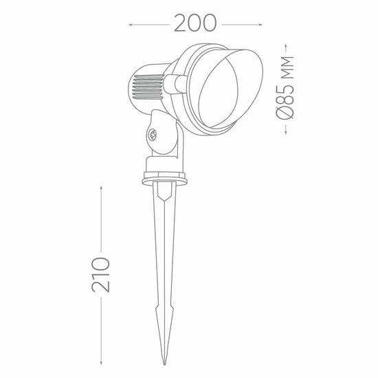 Фото №5 Светильник светодиодный тротуарный ДТУ-3w 6400К IP65 (SP2704)