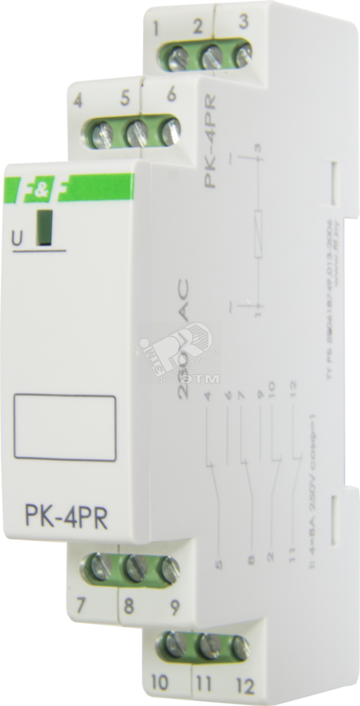 Фото №2 Реле электромагнитное РК-4PR 230 (EA06.001.032)