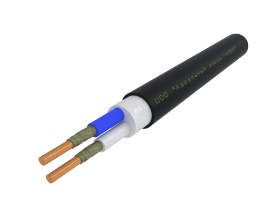 Фото №2 Кабель силовой ВВГнг(А)-FRLSLTx 2х2.5 ок(N)-0.66 черный бухта