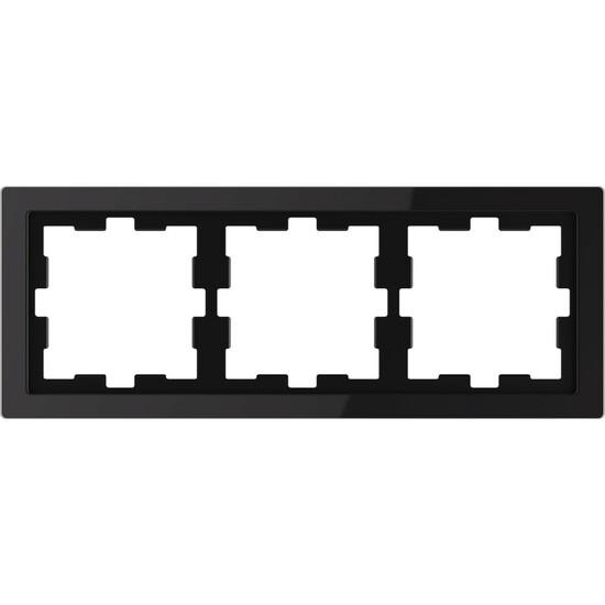 Фото №2 Рамка трехпостовая D-Life черный оникс SD (MTN4030-6503)