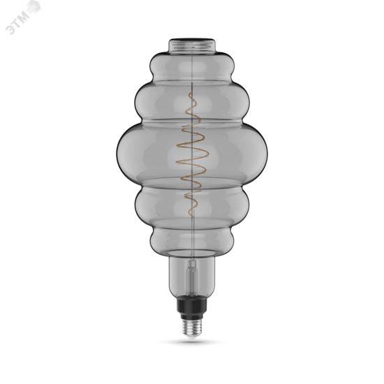 Фото №2 Лампа светодиодная LED 8.5 Вт 165 Лм 1800К теплая Е27 Honeycomb gray Filament Gauss (161802005)