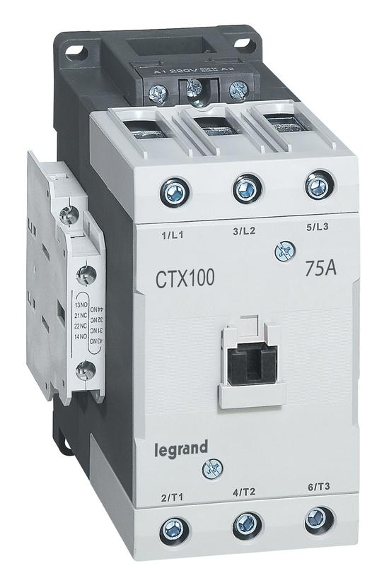 Фото №2 Контактор CTX3 100 3P 75A (AC-3) 2но2нз ~415В