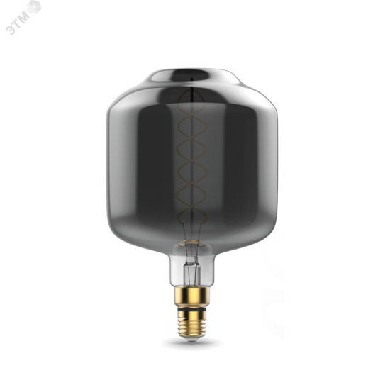Фото №2 Лампа светодиодная LED 8 Вт 300 Лм 2400К теплая Е27 DL180 gray flexible Filament Gauss (164802008)