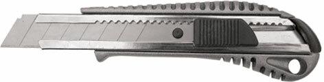 Фото №2 Нож технический ''Классик'' 18 мм, усиленнный, метал. корпус, резиновая вставка