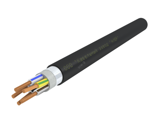 Фото №2 Кабель силовой ВВГЭанг(А)-LS 5х4.0 ок(N.PE)-1 Ч. бар