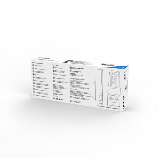 Фото №7 Светильник уличный светодиодный ДКУ-30 Вт 3600 Лм 5000K IP65 370х145х45 мм КСС Ш 120-260 В LED Qplus Gauss (629535330)