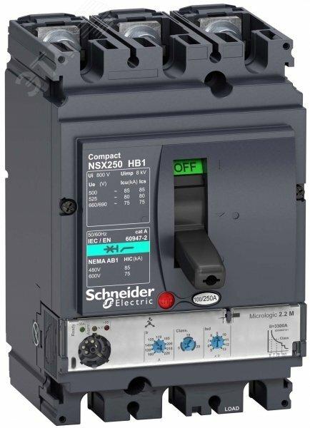 Фото №3 Выключатель автоматический силовой в литом корпусе для промышленного электроснабжения (LV433306)