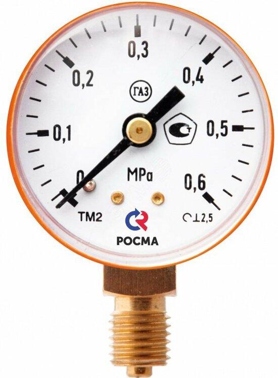 Фото №2 Манометр сварочный радиальный ТМ-210Р.00 0...0.6 МРа М12x1.5 кл.2.5 ГАЗ (00000004057)